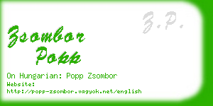 zsombor popp business card